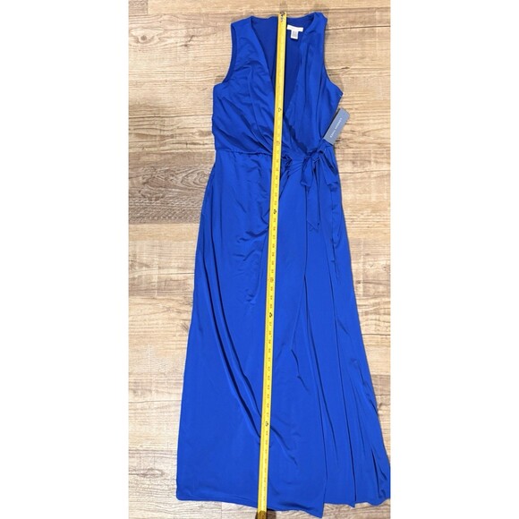 London Times Jumpsuit Royal Blue Sleeveless Stretch Size 12 NWT - Picture 4 of 7